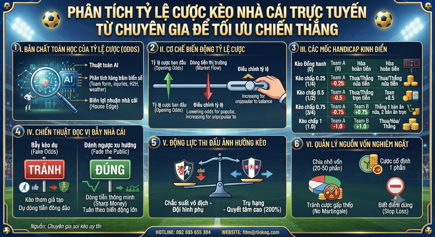 Phân tích tỷ lệ cược kèo nhà cái trực tuyến từ chuyên gia